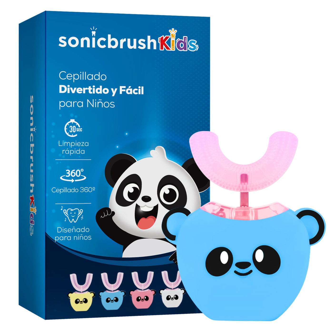 cepillo de dientes en forma de u para ninos